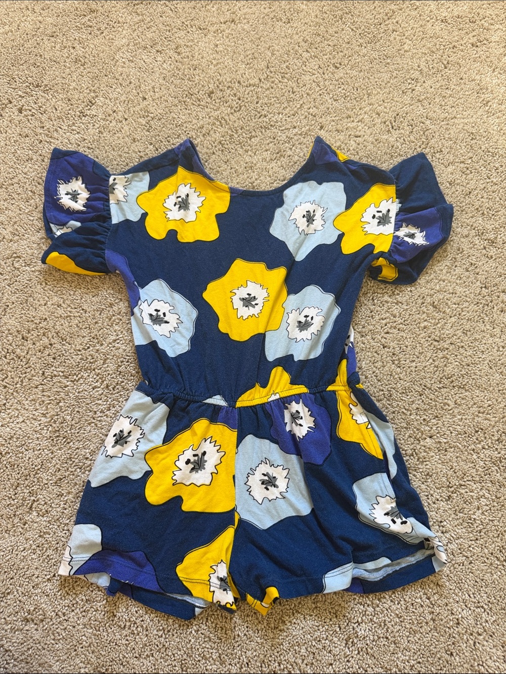 Fighting eel Ava Sky Girls size 4 Floral Romper